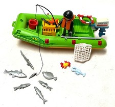 Playmobil * Angler / Fischer * großes Schlauchboot Angel Fische Netz etc