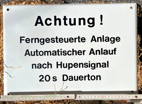 Emailschild industrie - emailschild,