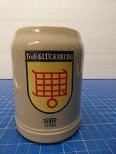 JEVER PILSENER TroS Glücksburg Bierkrug Steingut Keramik 0,5 L W/Germany P-1514
