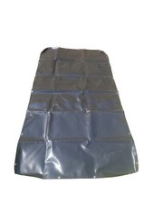 Abdeckplane Anhängerplane Flachplane 257 x 140 x 6cm Schwarz mit Seil 680 g/m²