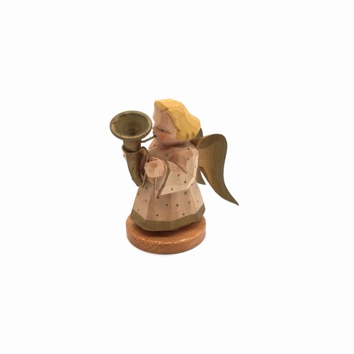 Alte holz figur engel mit - engel, tuba