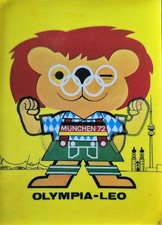 AK München Olympia 1972 Löwe Maskottchen Leo Wackelkarte/ Kippkarte