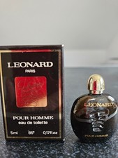 Parfum Miniatur  LEONARD  POUR HOMME. EDT  5ml. MIT BOX. SELTEN.