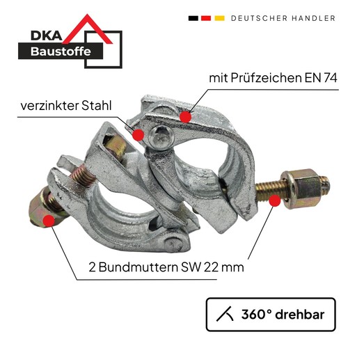 Drehkupplung mit bundmuttern - drehkupplung,