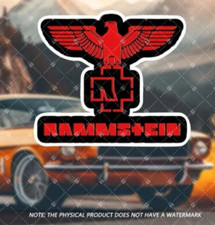 Rammstein Band Rock Gruppe Vinyl Auto Laptop Wandbild Aufkleber Abziehbild 15x13cm