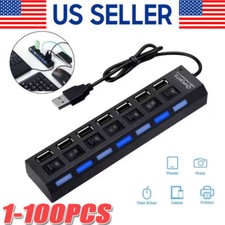 USB Hub 7 Port On/Off Switch