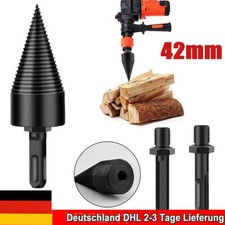 Bohrkegel Holzspalter Schraube Kegel-Holz Mit 3 Bohrgriffe Für Bohrmaschine 42mm