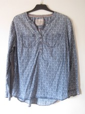 Cecil Tunika Bluse Schlupfbluse Gr. M blau hellbla krempelbar auf 3/4 Arm Tunika