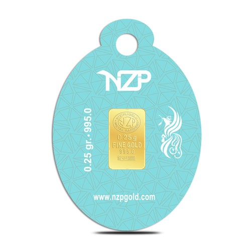 Nzp gold oval blister mini - oval,