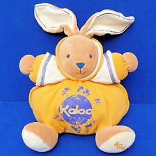 KALOO HASE BABY STOFFTIER WEICH KUSCHELTIER 25 CM BRAUN GELB RABBIT SITZEND