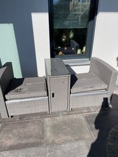 Doppelsonnenliege mit Schirm