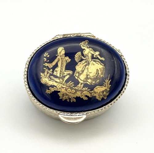 Vintage pillendose antik - pillendose,