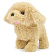Kögler Laufender Hund mit Sound Kuscheltier Beige Plüschhund elektrisch Neu