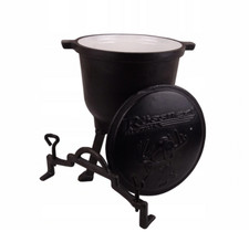 Gusseisenkessel mit Deckel und