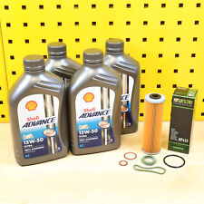 Ölwechsel Set Öl Shell 15w50 für: KTM 950 990 Super Duke Adventure R SMT LC8