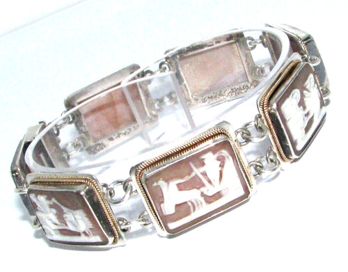 Damen antikes silber kamee - damen,
