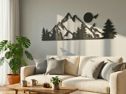 Berge wanddeko bilder 3d - berge,