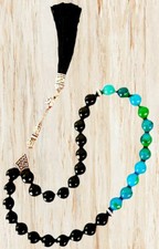 Gebetskette Islam?Tesbih Gebetskette mit 33 Perlen Phönix Achat Misbaha Neu !!!