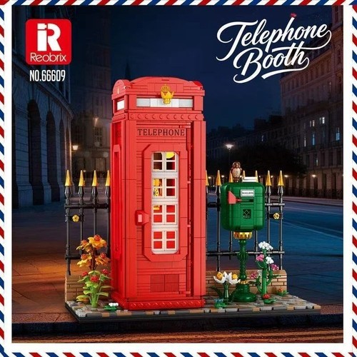 Rote englische telefonzelle - rote,