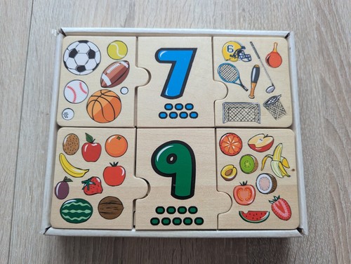Zahlen puzzle holz - zahlen,