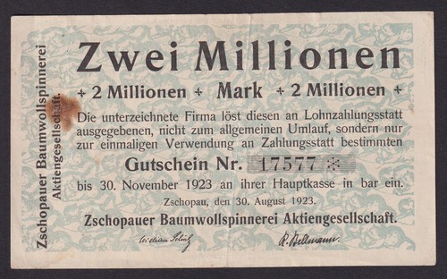 Banknote inflation millionen - inflation,
