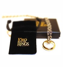 DER EINE RING mit Metall Kette HERR DER RINGE Schmuck Anhänger NOBLE Collection