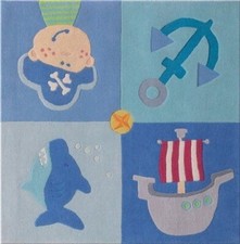 HABA Kinder Teppich Pirat Joe 140x140 TOP