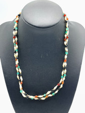Gemischte Edelstein Kette 925
