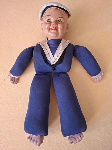 Alte puppe matrosenkleidung - puppe,