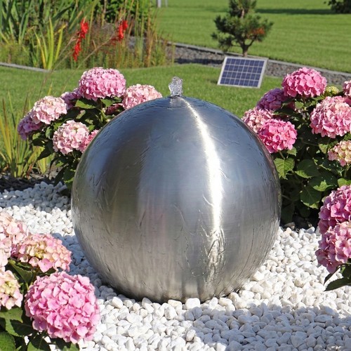 Solar springbrunnen edelstahl - springbrunnen,