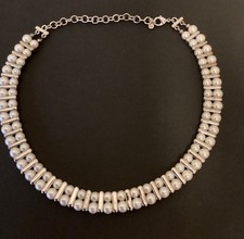 Perlenkette Halskette Kette Hochzeit Weihnachten Feier Collier Modeschmuck