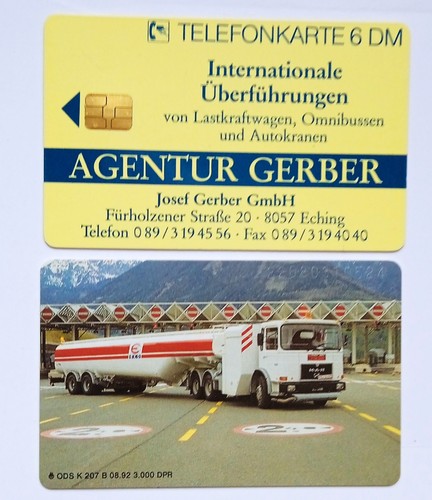 Telefonkarte gerber eching - telefonkarte,,
