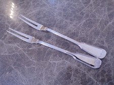 WMF Modell AUGSBURGER FADEN Vorleger Paar Fleischgabeln in Cromargan TOP !