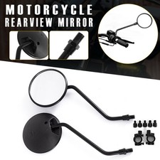 Spiegel Paar Rund Universal Motorrad Rückspiegel E-geprüft M10 Rechtsgewinde