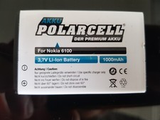 PolarCell Akku für Nokia 6300i 6100 6101 6103 6131 1661 7270 BL-4C Batterie Accu