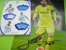 Fansmall Argentina Lionel Messi /25 Auto world cup champions no Panini Topps