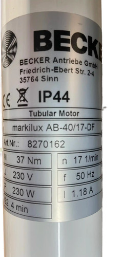 Markilux as rohrmotor - ab,