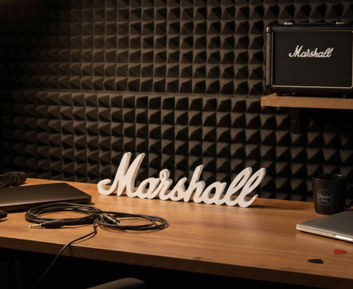 Marshall amp logo schild - marshall,