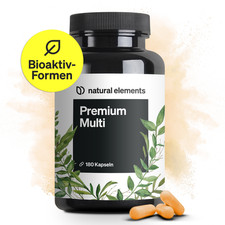 natural elements Premium Multivitamin – 180 Stk – Vitamine A-Z Premium-Rohstoffe