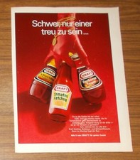 Seltene Werbung KRAFT TOMATEN KETCHUP Barbecue Schaschlik Sauce 1968