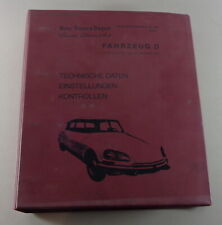 Werkstatthandbuch Reparaturhandbuch Citroen DS 19 / 20 / 21 ab Baujahr 1965 