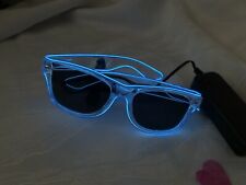 LED Brille Leuchtbrille Party Karneval Jungesellenabschied Disco 90er EL-Draht