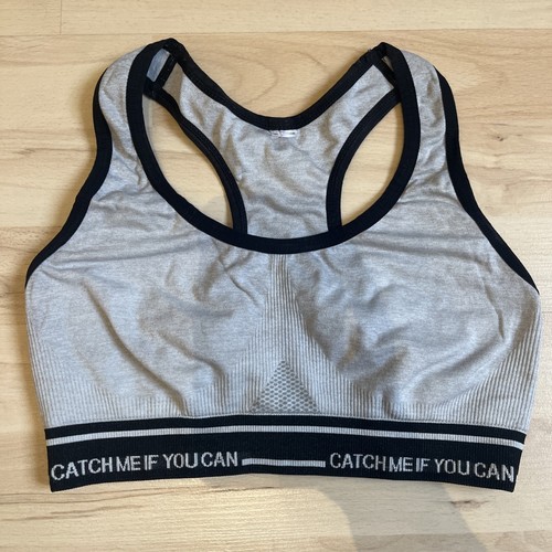 Sport bustier grau schwarz - bustier, s