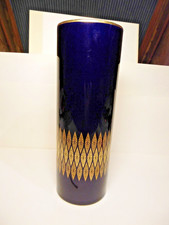 Hutschenreuther  Porzellan Vase - Echt Kobalt mit Golddekor