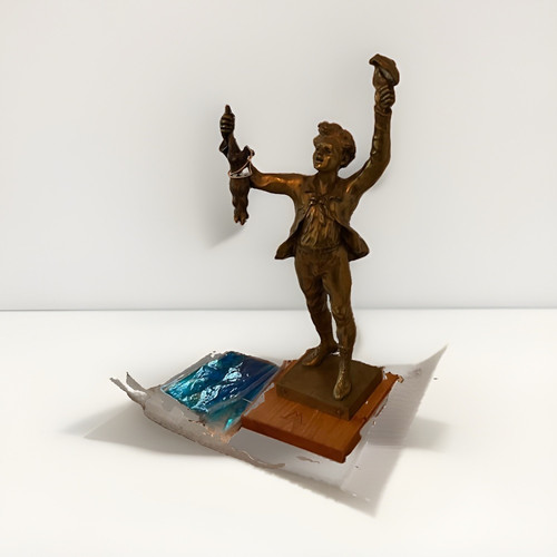 Hasenjagd skulptur bronze - skulptur, in