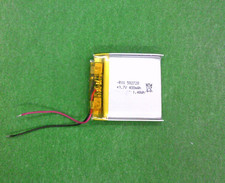3,7 Volt 400 mAh 582728 LiPo Akku 28 x 27 x 6 mm mit Schutzplatine