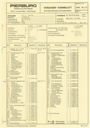 Einstelldaten datenblatt - einstelldaten,