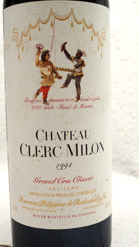 1994 chateau clerc milon - clerc,