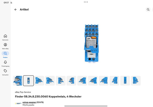 Finder steckrelais wechsler - finder,