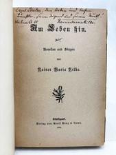 RILKE WIDMUNGSEXEMPLAR